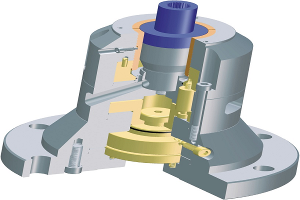 Clamping system in common gear machining mode